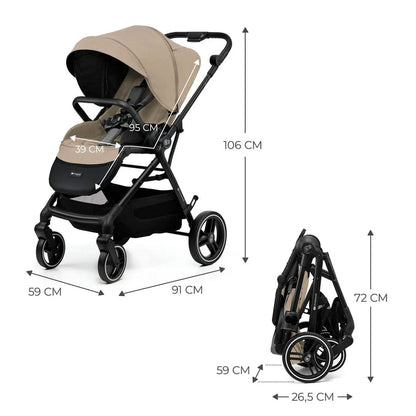 Kinderkraft Coche Coche de Paseo Yoxi Sand Beige - Kinderkraft KSYOXI00BEG