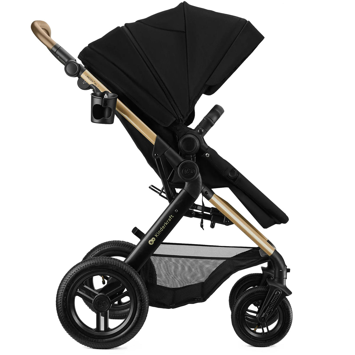 Kinderkraft Coches Travel System Travel System 3 en 1 MOOV 2 XL AIR Pure Black + Silla Nido MINK PRO | Kinderkraft KSMOOVXLBLK