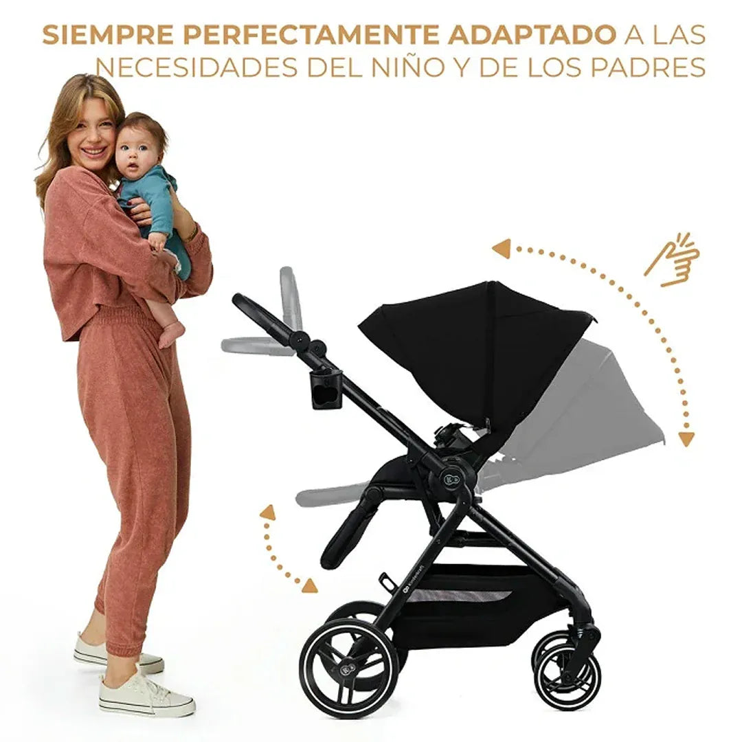 Kinderkraft Coches Travel System Travel System Coche YOXI + Silla Nido MINK PRO + Base ISOFIX Black | Kinderkraft KK74351138425954