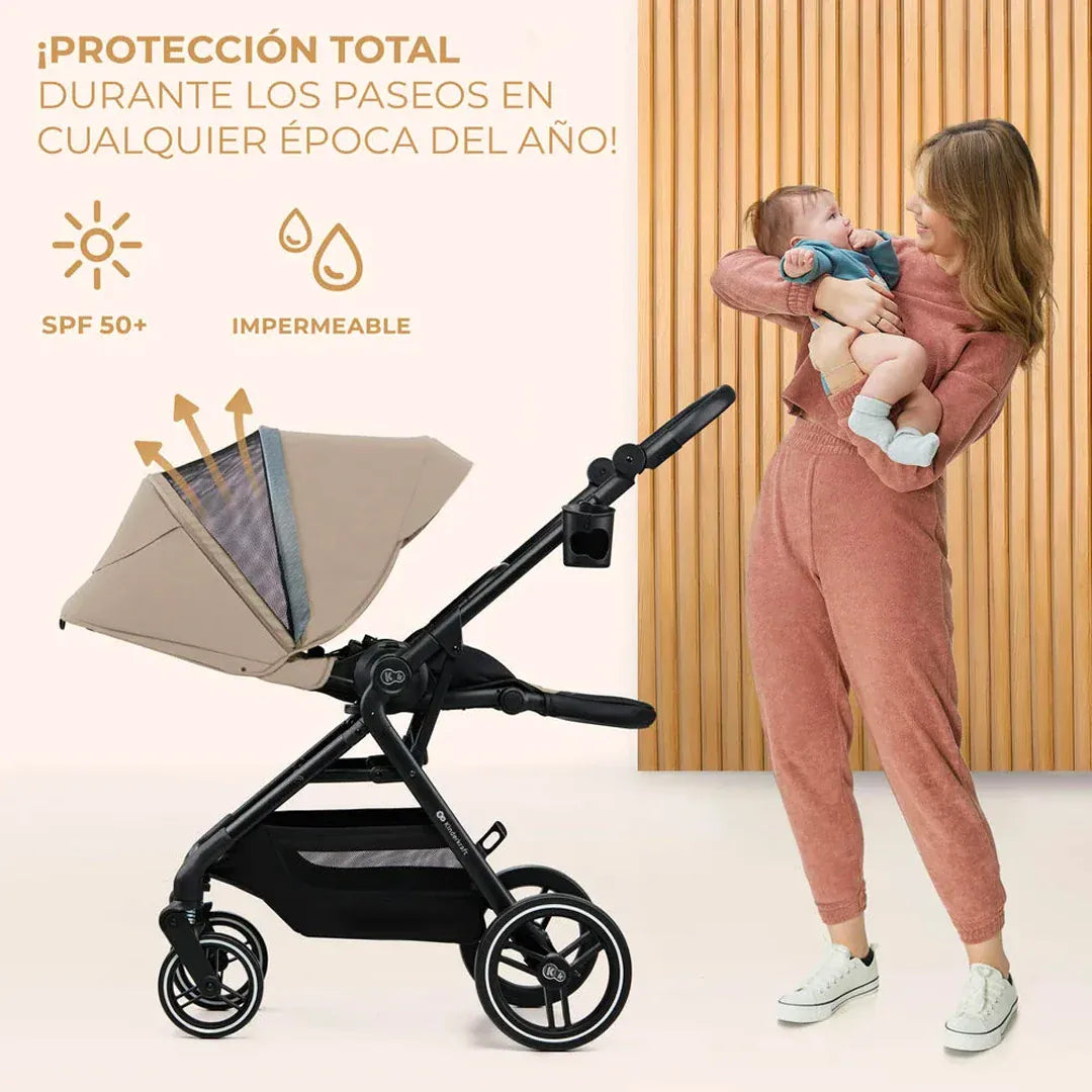 Kinderkraft Coches Travel System Travel System Coche YOXI + Silla Nido MINK PRO + Base ISOFIX Black | Kinderkraft KK74351138425954