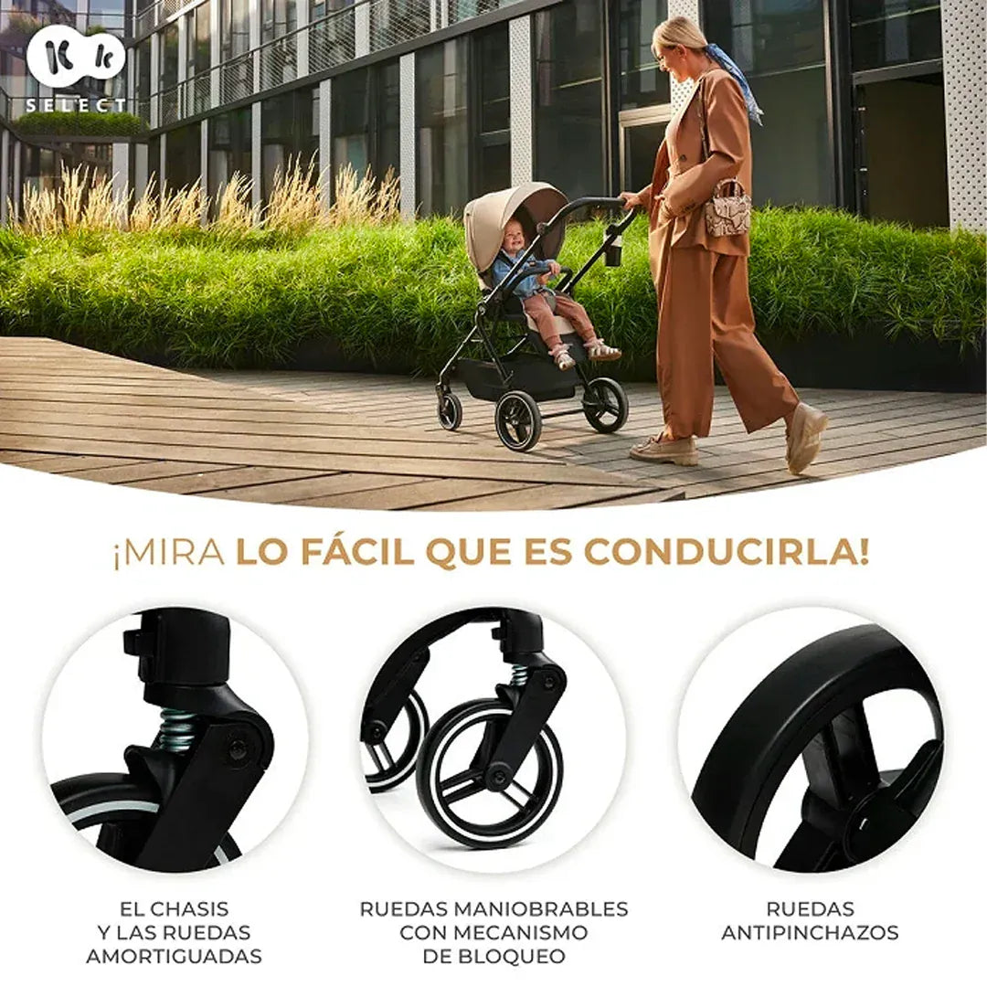 Kinderkraft Coches Travel System Travel System Coche YOXI + Silla Nido MINK PRO + Base ISOFIX Black | Kinderkraft KK74351138425954