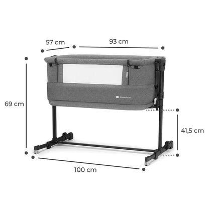 KINDERKRAFT cunas Cuna Colecho Corral Neste Grow Dark Grey - Kindekraft KCNEGRGRY