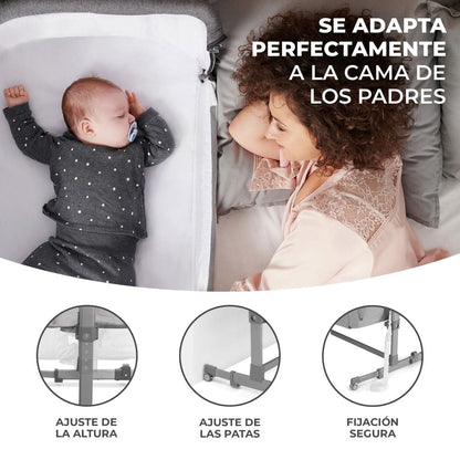 Kinderkraft cunas Cuna Colecho Neste Up Grey Melange - Kinderkraft KKLNESTGRYM