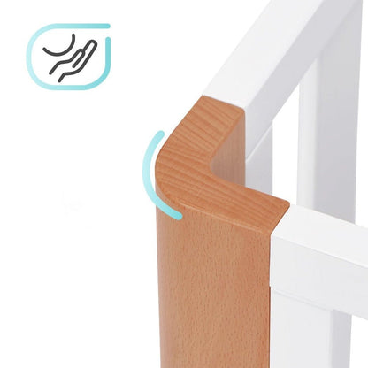 KINDERKRAFT cunas Cuna de Madera Koya 4 en 1 KFKOYAWHT