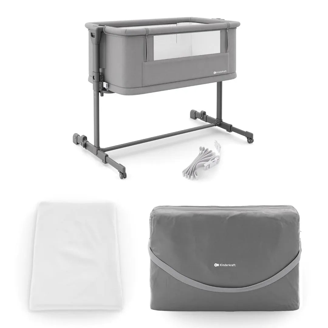 Kinderkraft cunas CunCuna Colecho 3 en 1 NESTEE GROW 2  Dark Grey - Kindekraft KLNEEGR2DGR