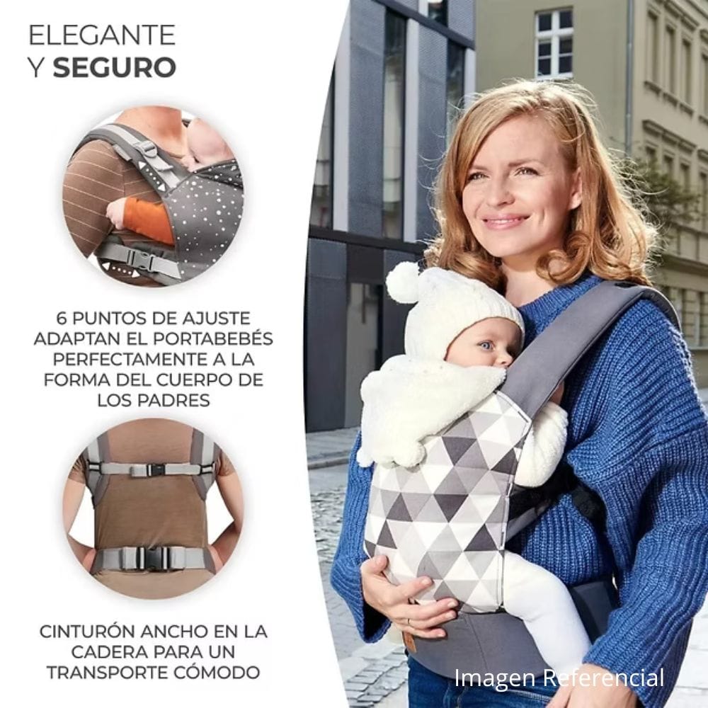 Kinderkraft portabebes Portabebé Nino Confetti grey - Kinderkraft KNNINOCOGRY