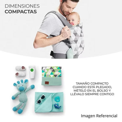 Kinderkraft portabebes Portabebé Nino Confetti grey - Kinderkraft KNNINOCOGRY