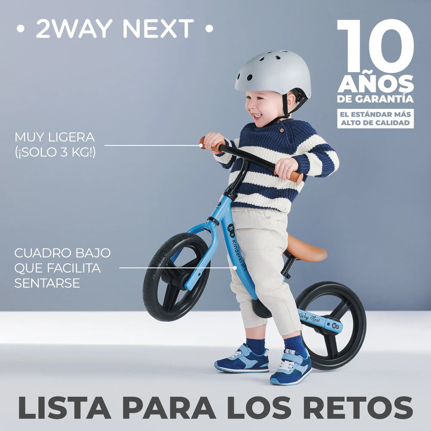 Kinderkraft Scooter Bicicleta de Balance 2WAY Next Rose Pink- Kinderkraf KR2WAY22PNK