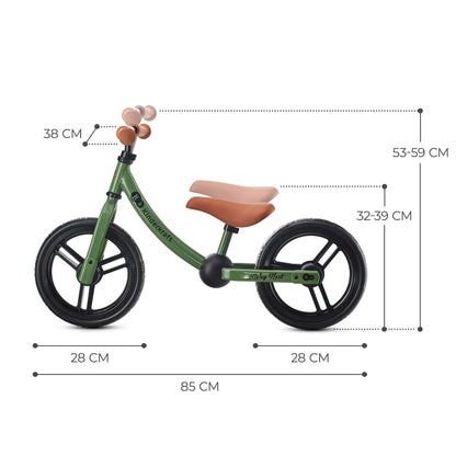 Kinderkraft Scooter Bicicleta de Balance 2WAY NextLight Green- Kinderkraf KR2WAY22GRE