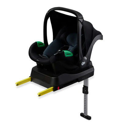 Kinderkraft Silla de auto convertible Silla de auto nido Mink Pro i-Size + base isofix Mink FX KCMIPRFXBLK