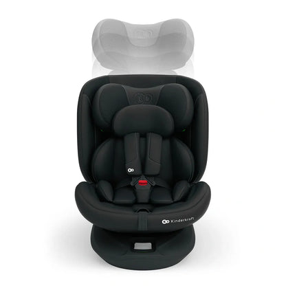 Kinderkraft Silla de auto convertible Silla de Auto Todo en Uno I-GROW 2 Plus i-Size Black | Kinderkraft KCIGRO02BLKPL