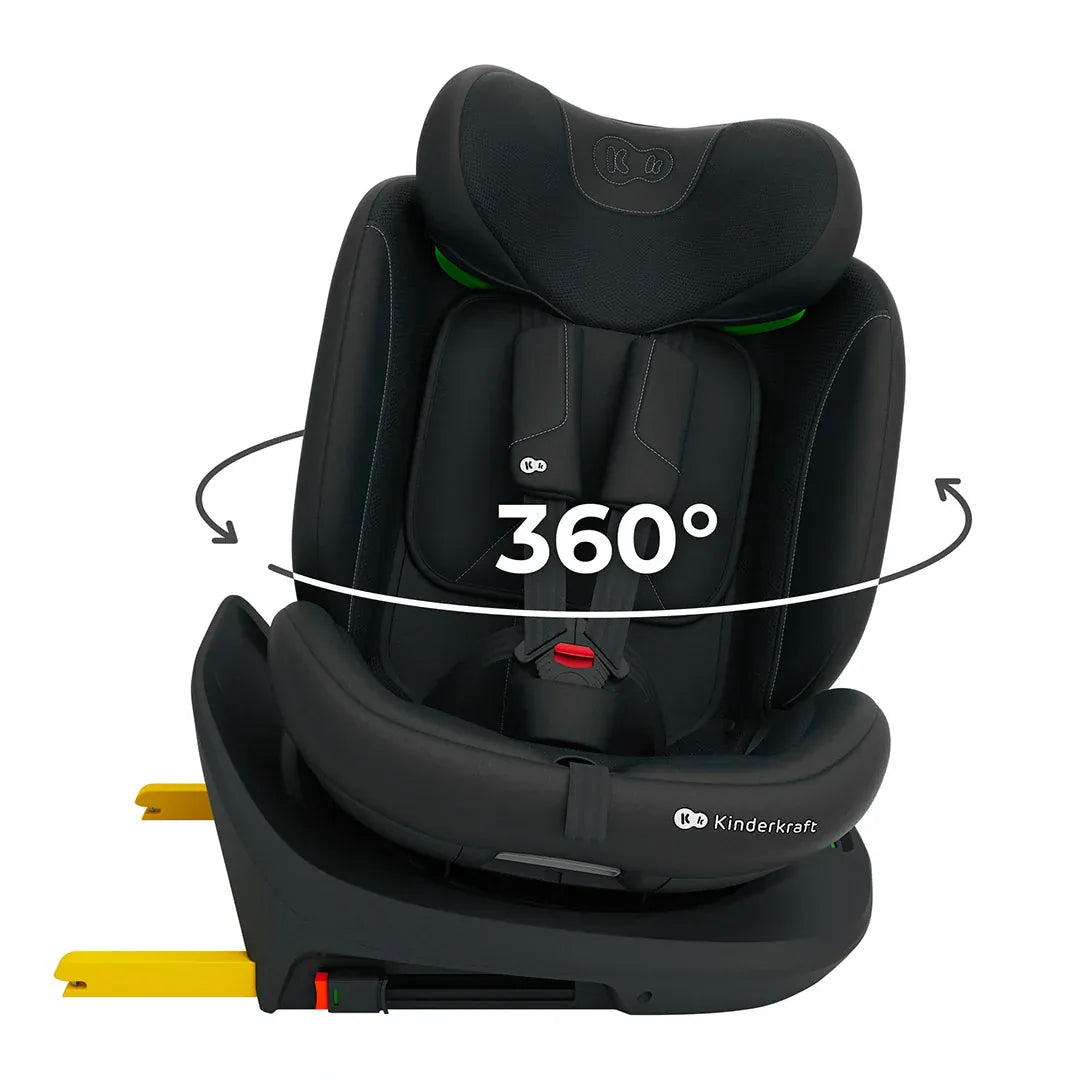 Kinderkraft Silla de auto convertible Silla de Auto Todo en Uno I-GROW 2 Plus i-Size Black | Kinderkraft KCIGRO02BLKPL