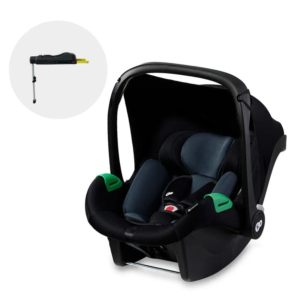 Kinderkraft Silla de auto huevito Silla de auto nido Mink Pro i-Size + base isofix Mink FX - Kinderkraft KCMIPRFXBLK