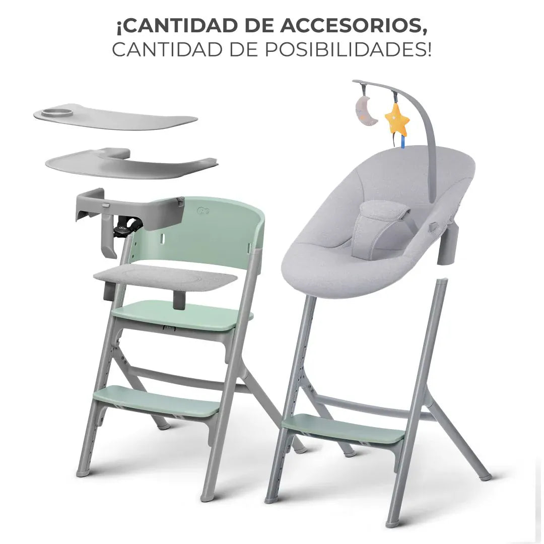 Kinderkraft Sillas de comer Silla de comer evolutiva LIVY 4 en 1 incluye silla mecedora Olive Calmee-KINDERKRAF (Copia) KK68381028754384
