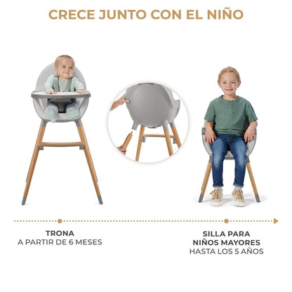 Kinderkraft Sillas de comer Silla de comer Fini2 Gris - Kinderkraft KHFINIGRY