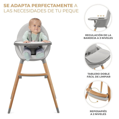 Kinderkraft Sillas de comer Silla de comer Fini2 Gris - Kinderkraft KHFINIGRY