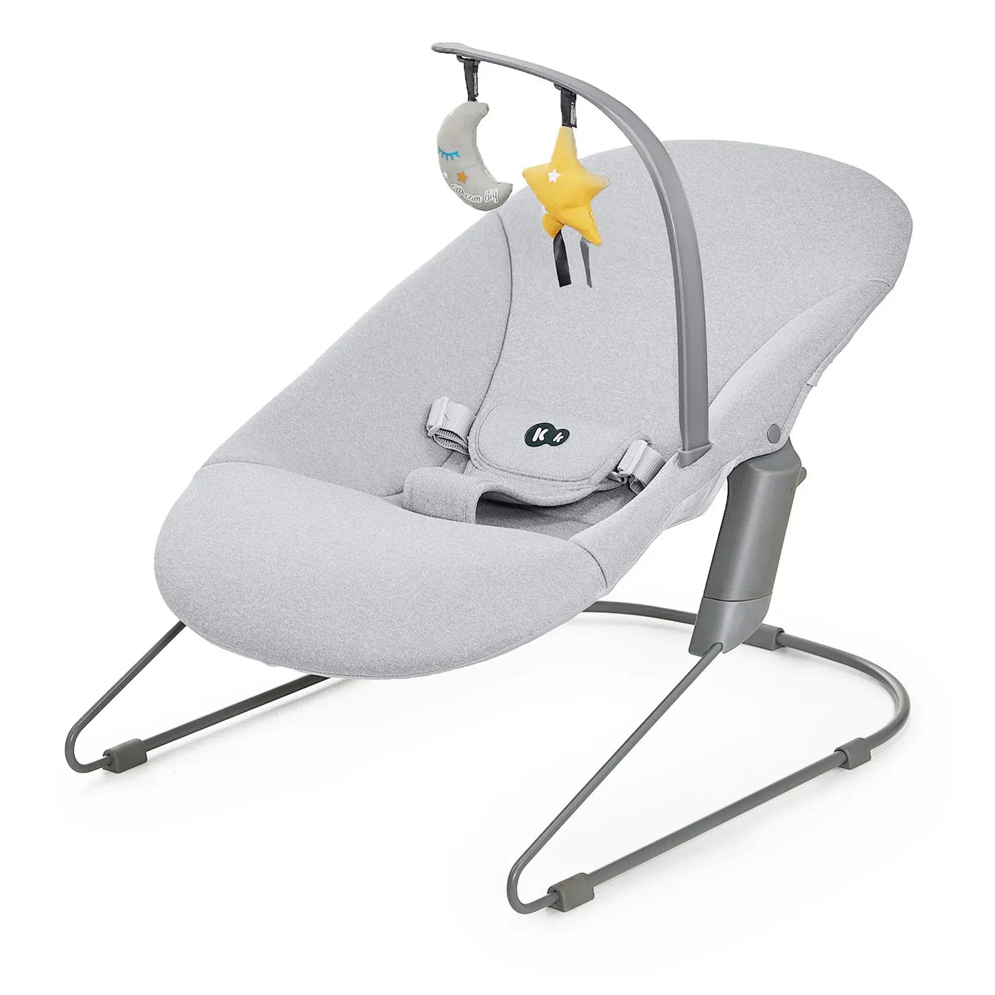 Kinderkraft Sillas Mecedoras Silla de comer evolutiva 4 en 1: silla Enock GREY+ mecedora Calmee- Kinderkraf KK74950123335806