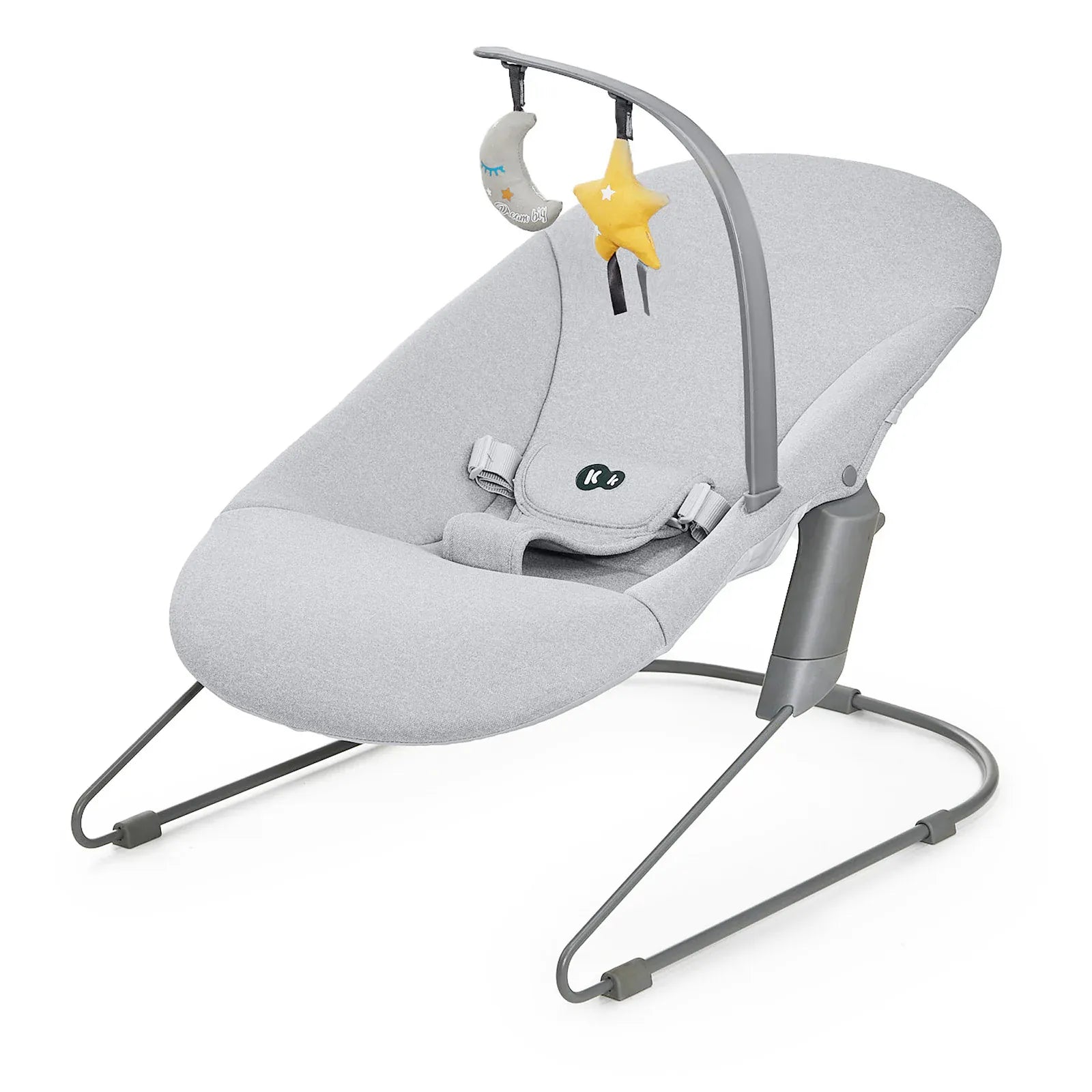 Kinderkraft Sillas Mecedoras Silla de comer evolutiva 4 en 1: silla Enock GREY+ mecedora Calmee- Kinderkraf KK74950123335806