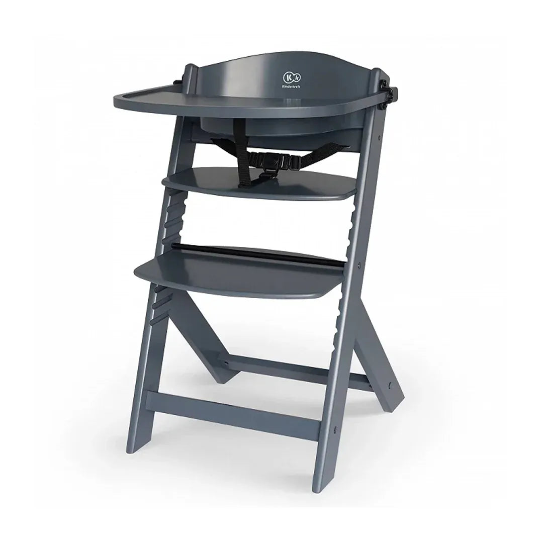 Kinderkraft Sillas Mecedoras Silla de comer evolutiva 4 en 1: silla Enock GREY+ mecedora Calmee- Kinderkraf KK74950123335806
