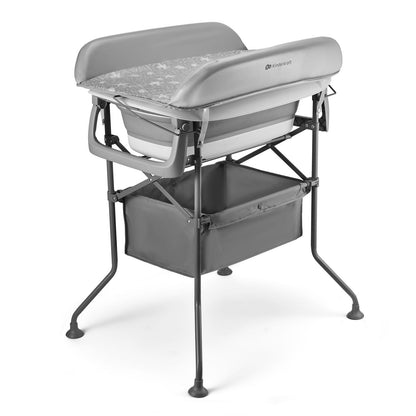 Kinderkraft Tinas Bañera multifuncional con mudador BUBBLY 5 en 1 Gris - Kinderkraf KABUBBGRY