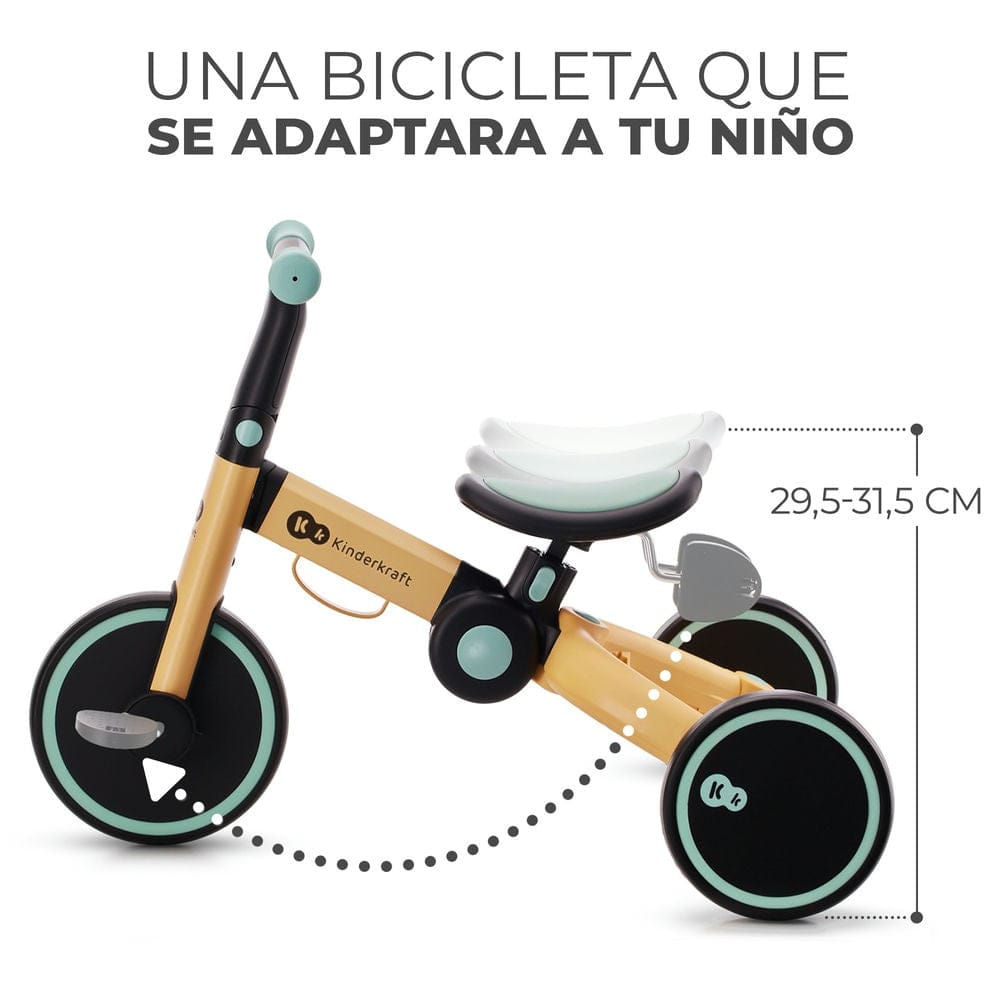 Kinderkraft Triciclos (PREVENTA) Triciclo 4Trike  3 en 1 Sunflower Blue - Kinderkraft KR4TRI22BLU