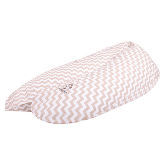 KISSENBAG Cojin de Lactancia Cojín multifuncional zigzag Beige - Kissenbag KISSENZIGZAGBEIGE