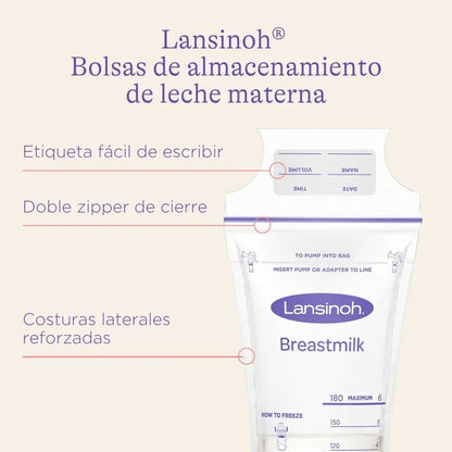 Lansinoh Lactancia Materna Bolsa de almacenamiento de leche materna 25 uds - Lansinoh 20435