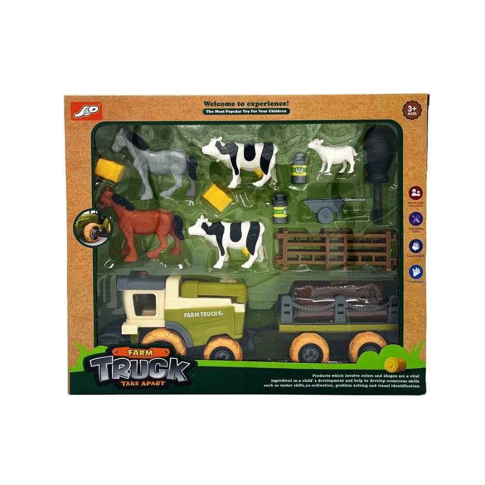 limei toys Animales y Dinosaurios Set de Granja Desmontable 14 Piezas - Limei Toys Z24740