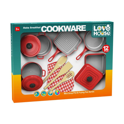limei toys Juegos de roles Set de Cocina Infantil 12 Piezas - Limei Toys J04446