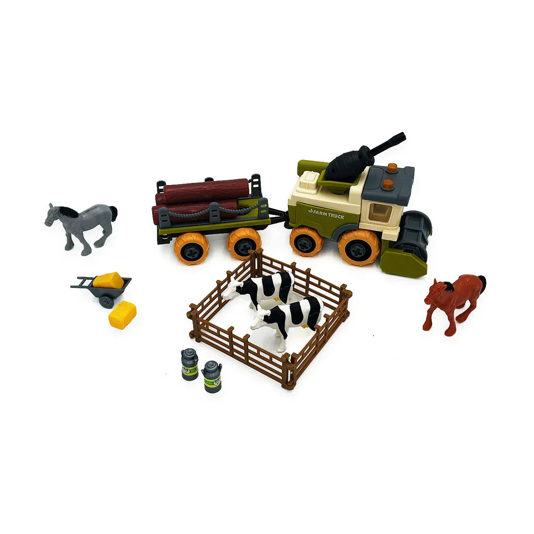 limei toys Juegos de roles Set de Granja Desmontable 14 Piezas-Limei Toys Z24740