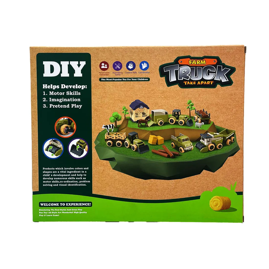 limei toys Juegos de roles Set de Granja Desmontable 14 Piezas-Limei Toys Z24740