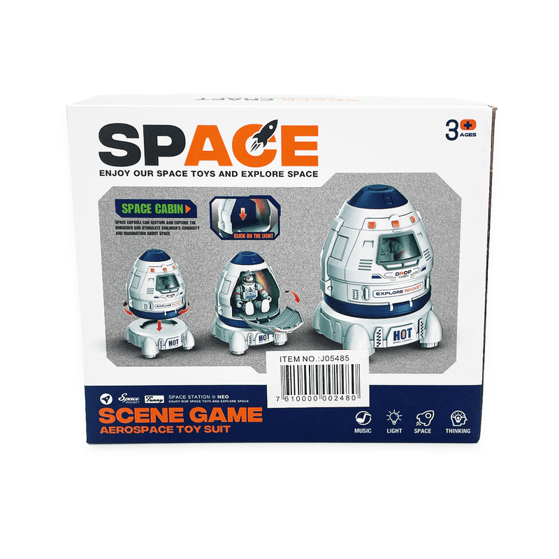limei toys juguete espacial Cabina Espacial con Luces y Sonidos Magnetics- Limei Toys J05485