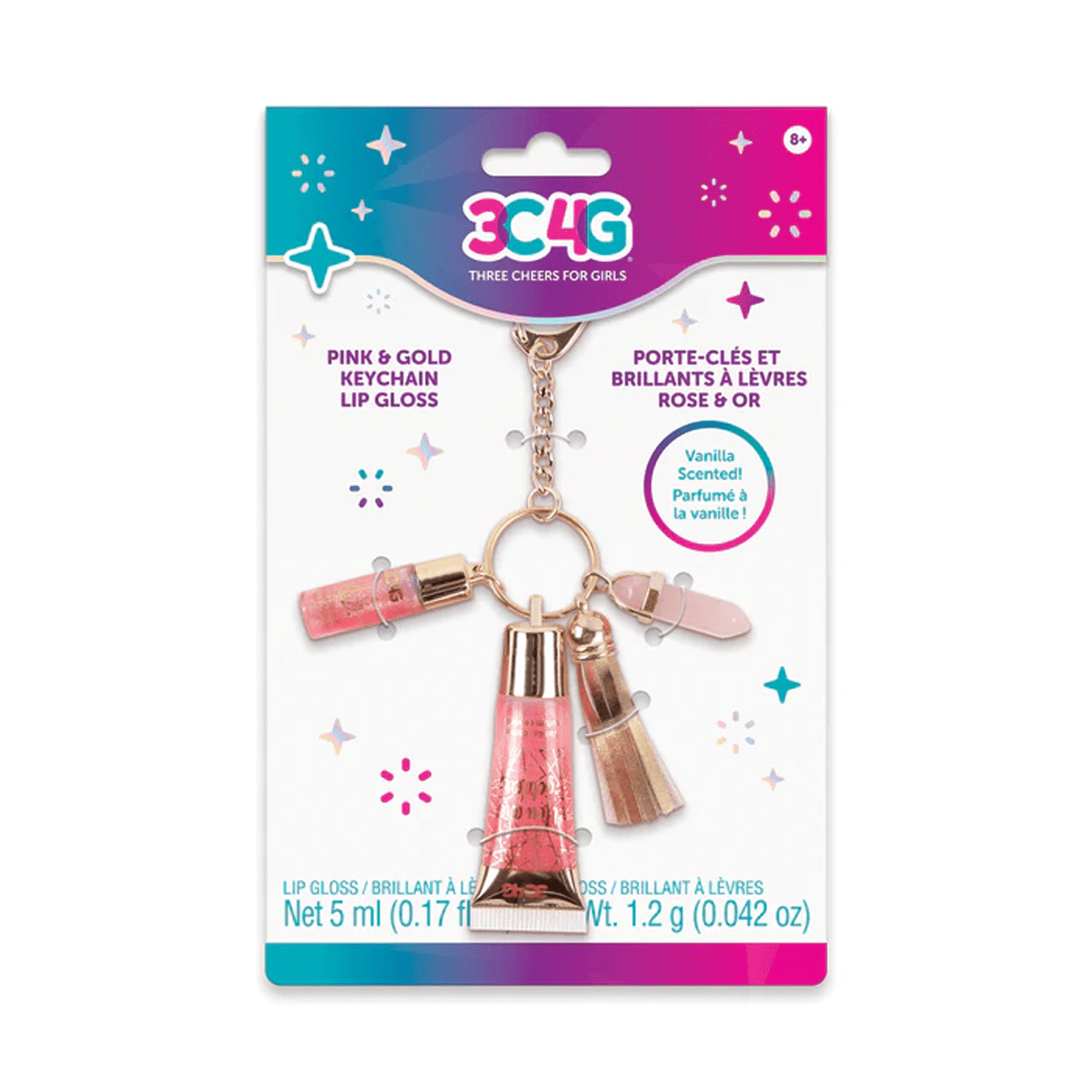 Little Big Room Accesorios Llavero Rosado con Brillo Labial DD00240
