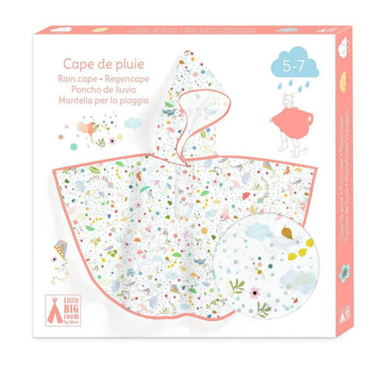 Little Big Room Accesorios para Ropa Capa de lluvia flores 3 a 5 años