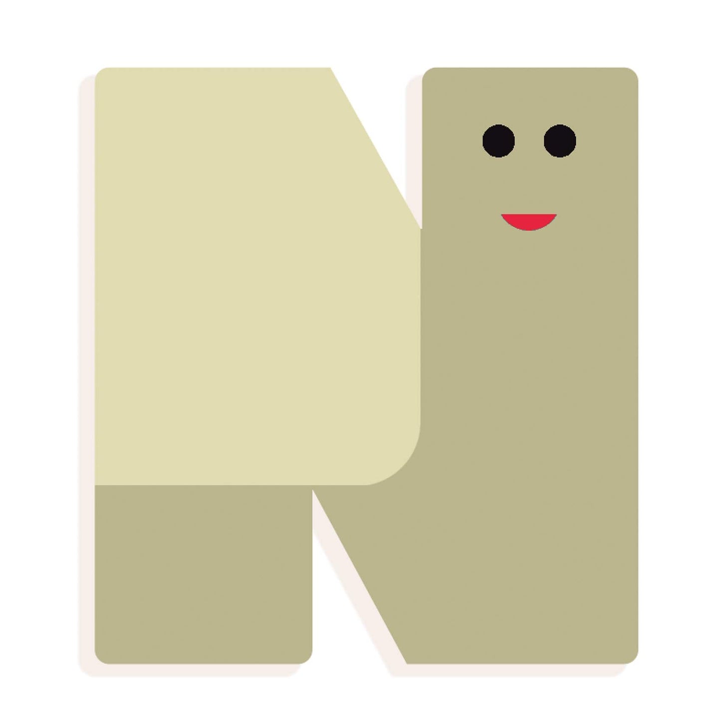 Little Big Room Letras Decorativas Letras de madera decorativa "N" DD04973