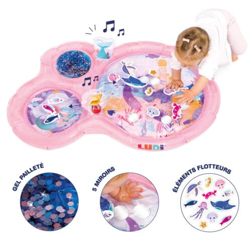 Ludi Alfombra de juego Alfombra de juego Acuático de Sirena XXL - Ludi LU30124