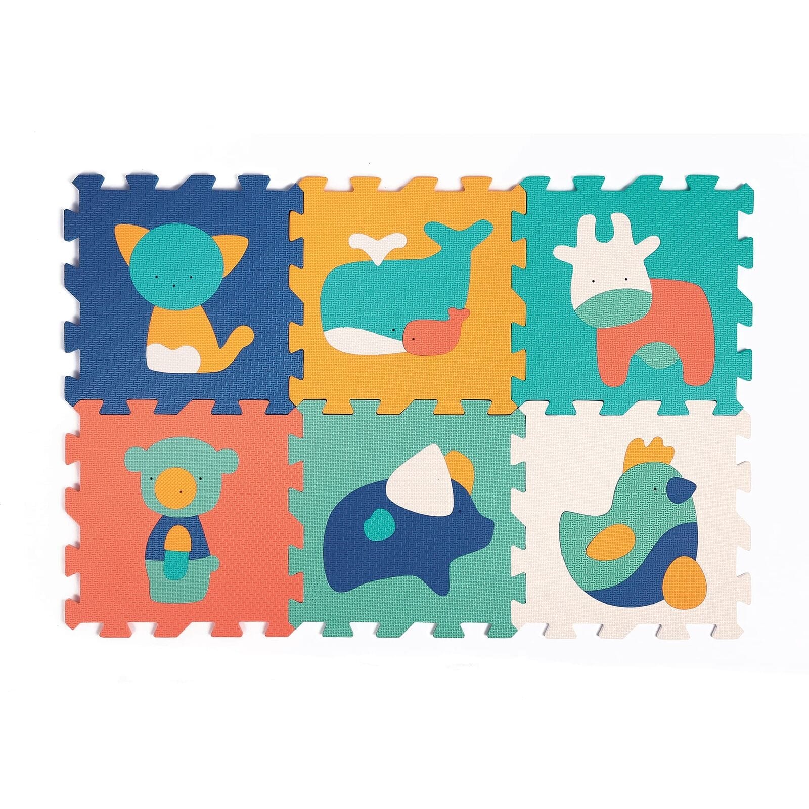 LUDI Decoración Alfombra de Juego Animales