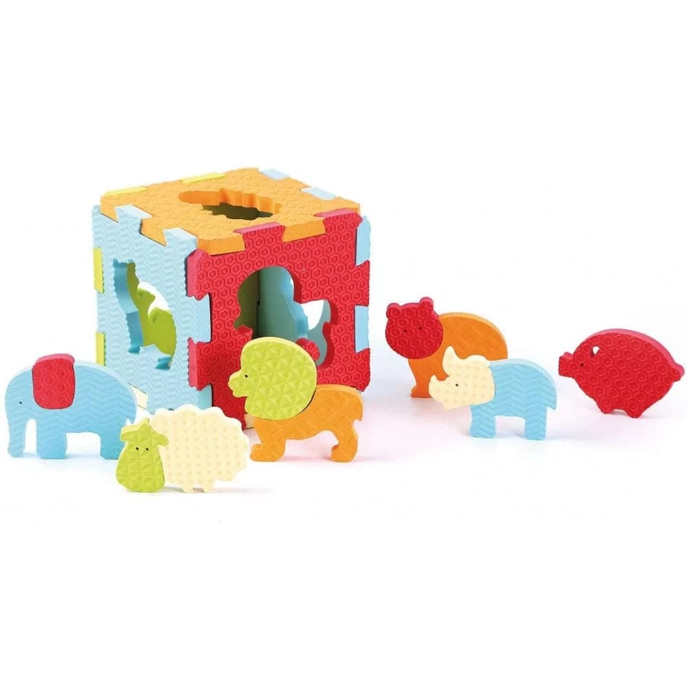 LUDI Decoración Alfombra de juego animales 6 piezas