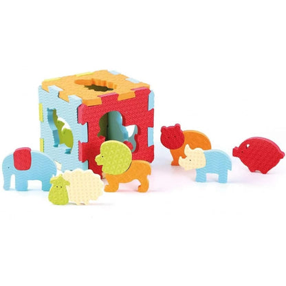 LUDI Decoración Alfombra de juego animales 6 piezas