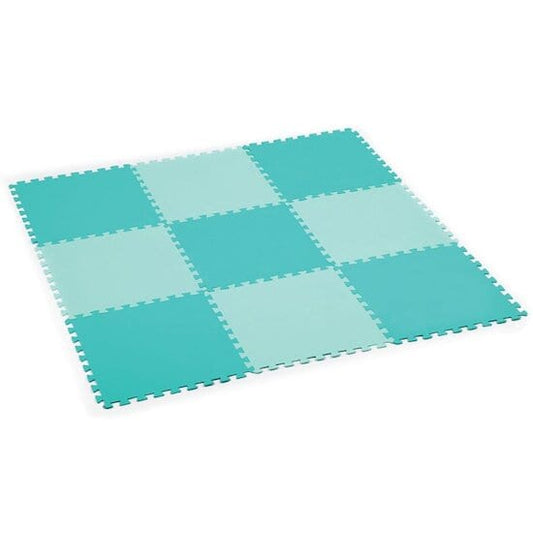 LUDI Decoración Alfombra de juego azul XL con Texturas LU90039