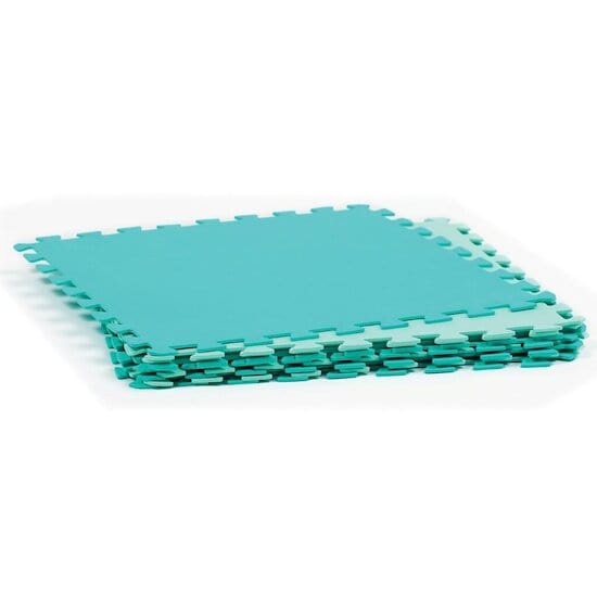 LUDI Decoración Alfombra de juego azul XL con Texturas LU90039