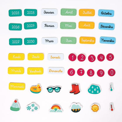 Ludi Destreza y Habilidades Calendario educativo de tela de Coral - Ludi LU50004