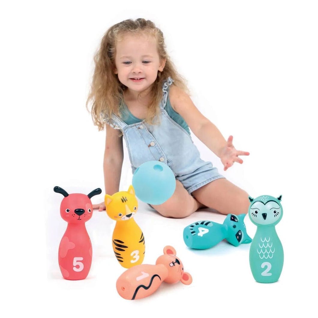 LUDI Destreza y Habilidades Juego de bolos animales LU30136