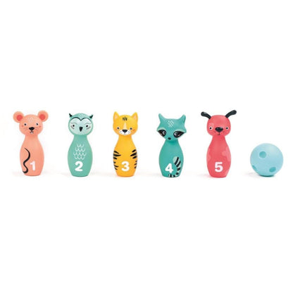 LUDI Destreza y Habilidades Juego de Bowling animales LU30136