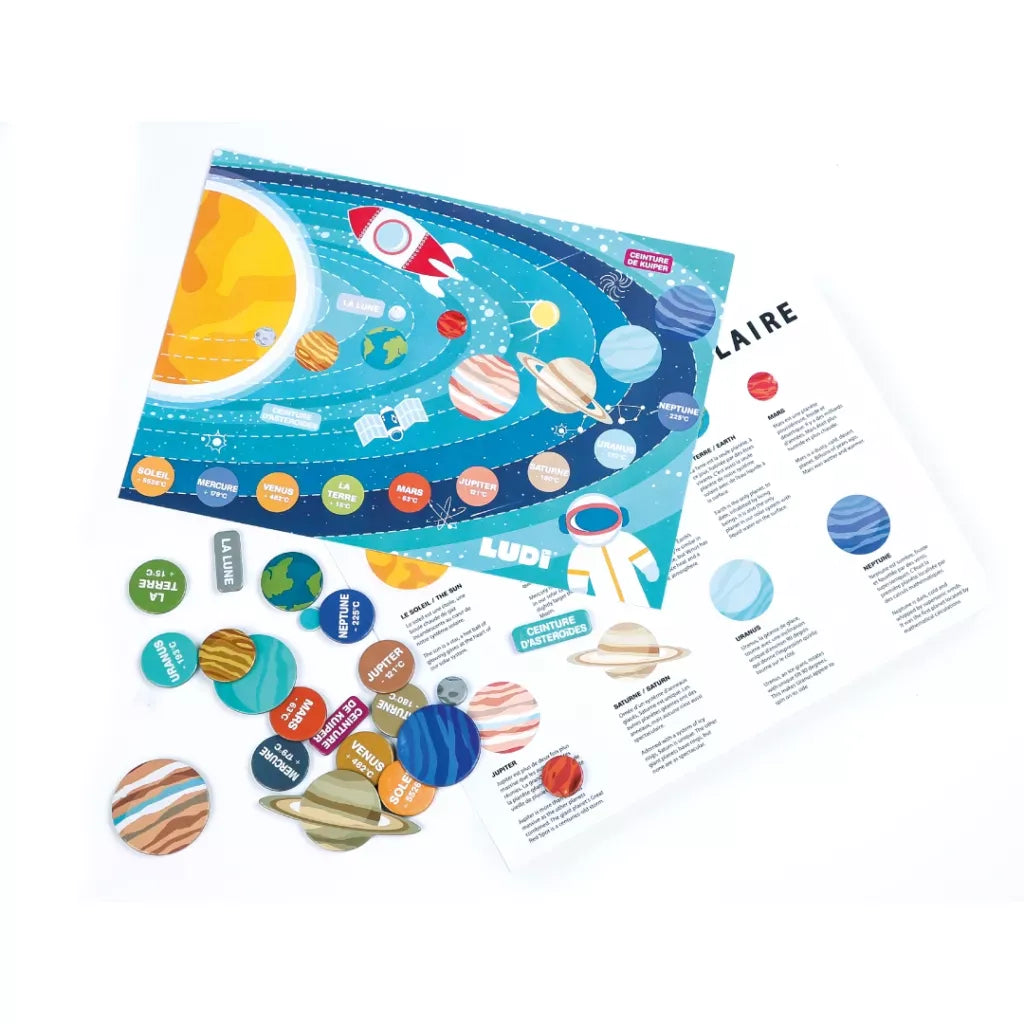 Ludi Juegos de Ciencia Panel educativo de pared para sistema solar - Ludi LU50002