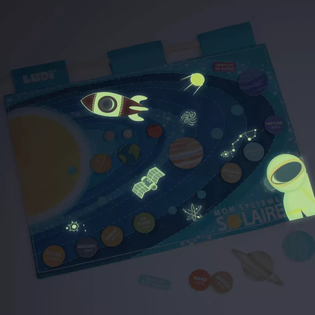 Ludi Juegos de Ciencia Panel educativo de pared para sistema solar - Ludi LU50002