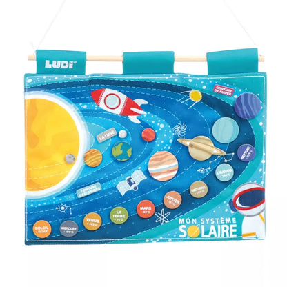 Ludi Juegos de Ciencia Panel educativo de pared para sistema solar - Ludi LU50002