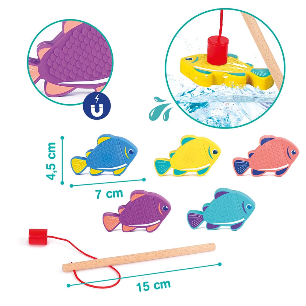 Ludi Juegos para el baño Pesca magnética para baño - Ludi LU40091