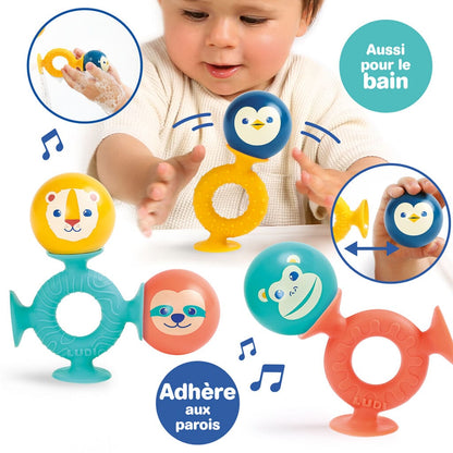 Ludi Juguetes de actividades para bebés Juego de succión Smack Pop - Ludi LU30138