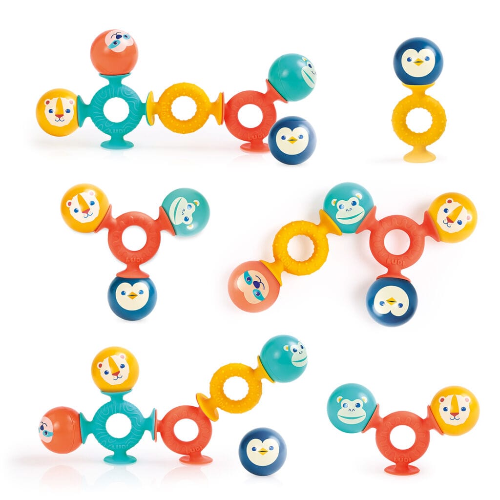 Ludi Juguetes de actividades para bebés Juego de succión Smack Pop - Ludi LU30138